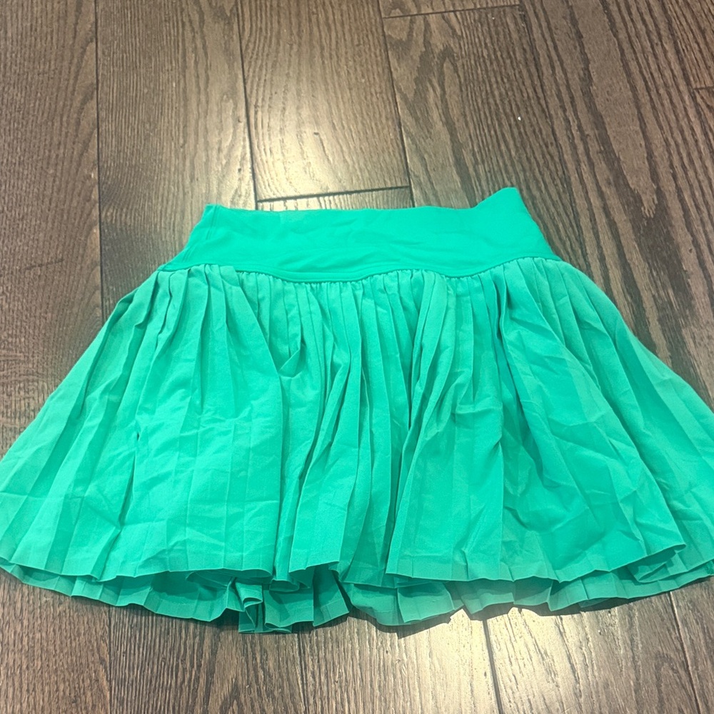 Aerie Green Pleated Women's Skirt